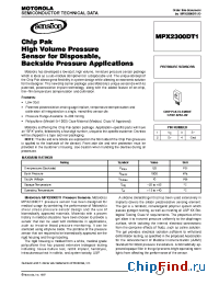 Datasheet MPX2300DT1 manufacturer Motorola